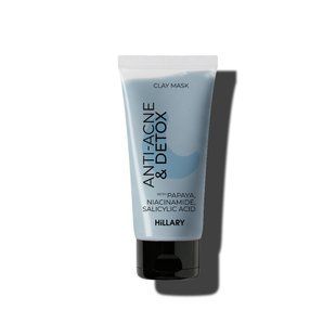 Глиняна детокс-маска для проблемної шкіри обличчя Hillary Anti-Acne & Detox Clay Mask, 90 мл HI-08-168 фото