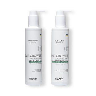Шампунь + Кондиціонер для росту волосся Hillary Hop Cones & B5 Hair Growth Invigorating K-11-731 фото