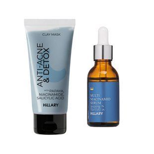 Набір для очищення та боротьби з акне Hillary Anti-Acne & Detox Skin Set K-11-634 фото