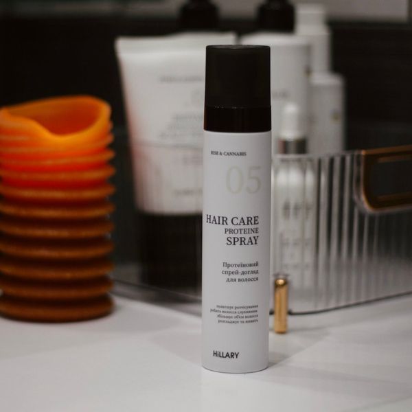 Протеїновий спрей-догляд для волосся Hillary Rise & Cannabis Hair Care Protein Spray, 100 мл HI-07-467 фото
