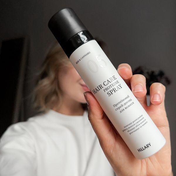 Протеїновий спрей-догляд для волосся Hillary Rise & Cannabis Hair Care Protein Spray, 100 мл HI-07-467 фото